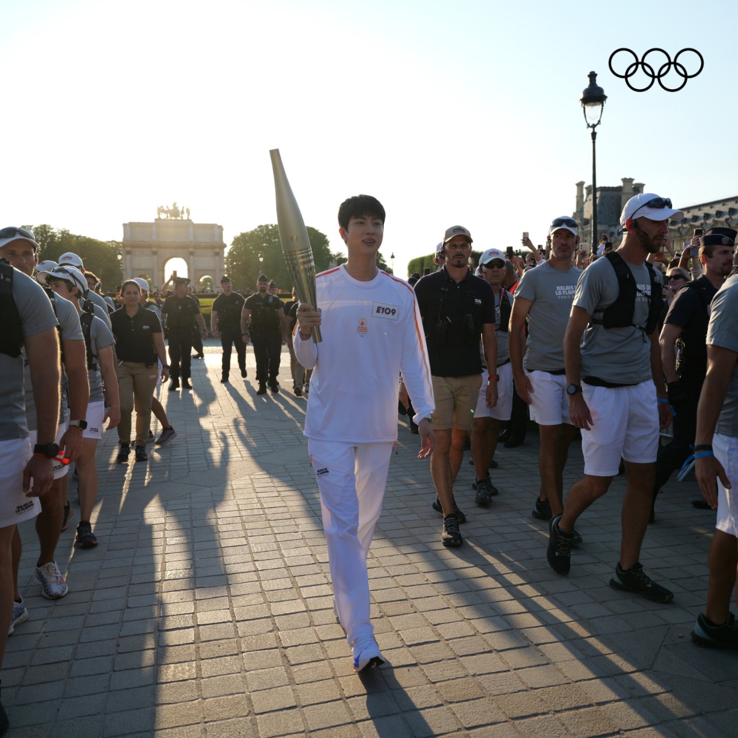 BTS' Jin Carries Olympic Torch Ahead of 2024 Paris Olympics: See Pics and Video