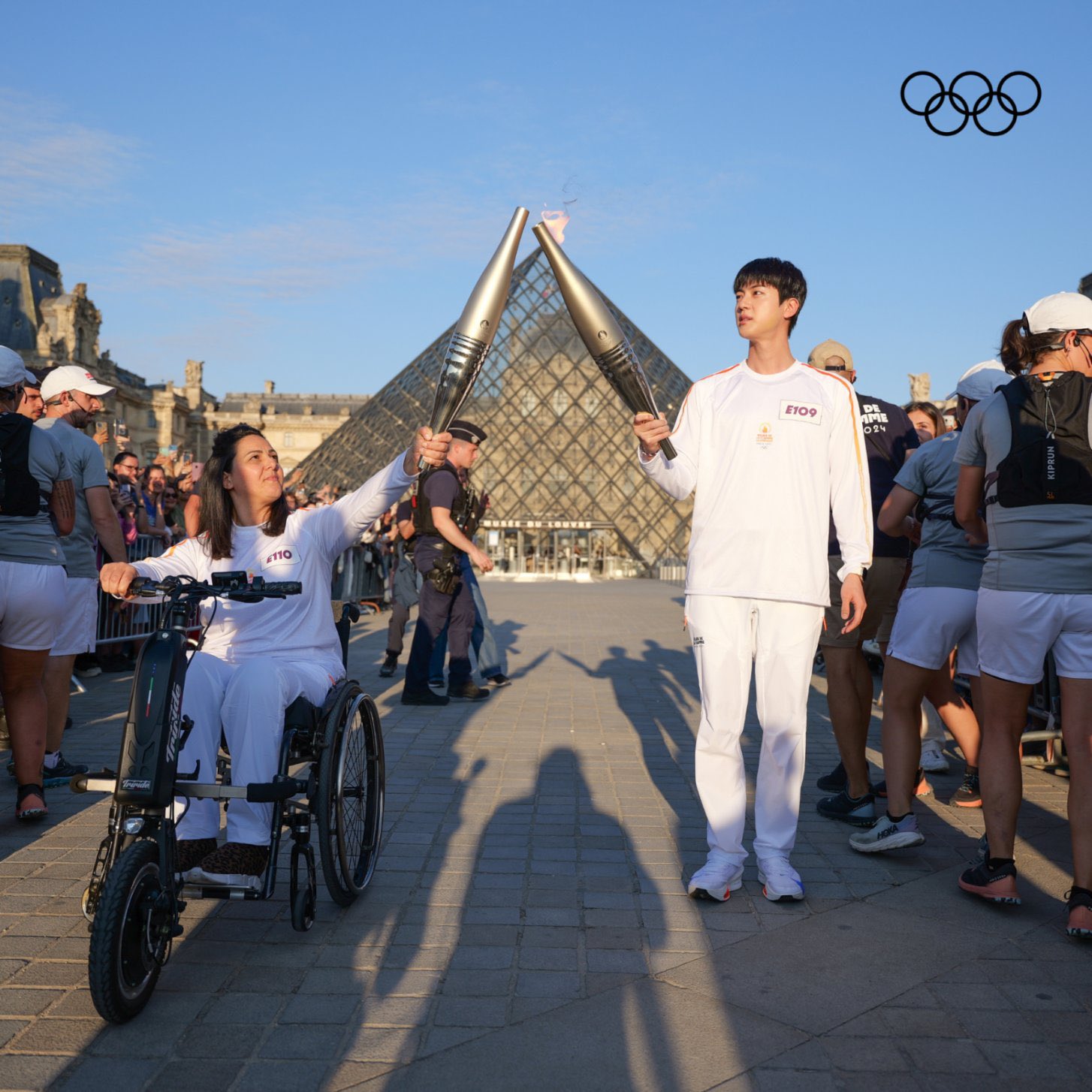 BTS' Jin Carries Olympic Torch Ahead of 2024 Paris Olympics: See Pics and Video